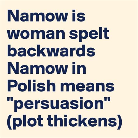namow meaning